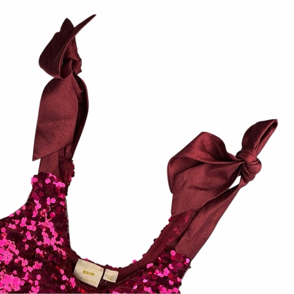 NWT Anthropologie Maeve Sequined Tie-Strap Tank Women's Size Large - Picture 3 of 8